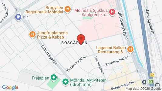 Apartments for rent i Mölndal - kort over placeringen