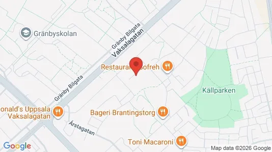 Apartments for rent i Uppsala - kort over placeringen