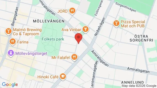Apartments for rent i Malmö City - kort over placeringen