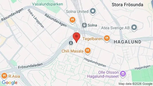 Apartments for rent i Solna - kort over placeringen