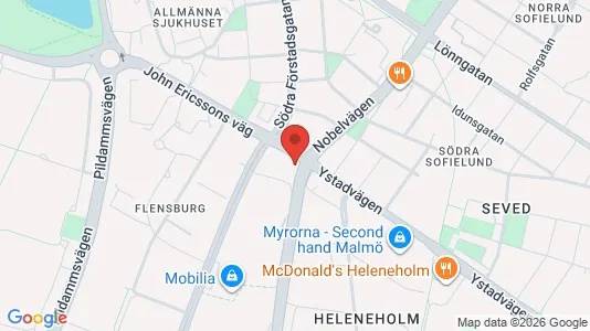Apartments for rent i Malmö City - kort over placeringen