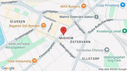 Apartments for rent i Kirseberg - kort over placeringen