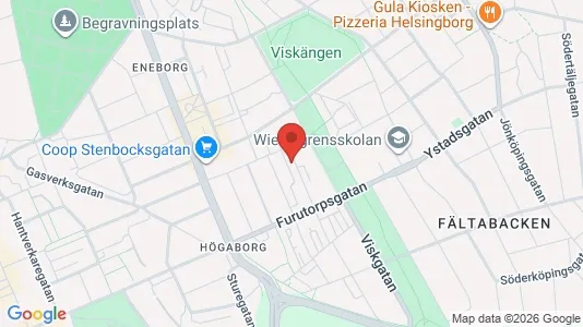 Apartments for rent i Helsingborg - kort over placeringen