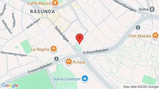 Apartments for rent i Solna - kort over placeringen