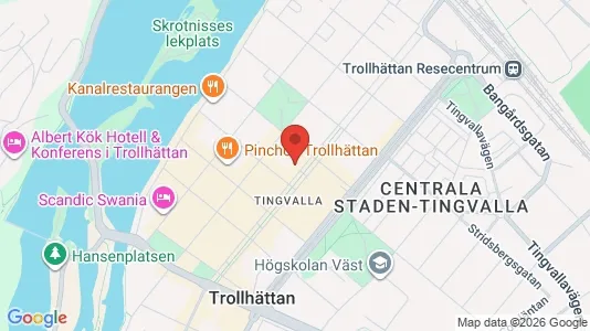 Apartments for rent i Trollhättan - kort over placeringen