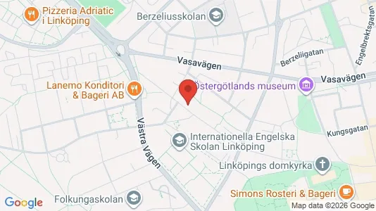 Apartments for rent i Linköping - kort over placeringen