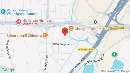 Apartments for rent i Lundby - kort over placeringen