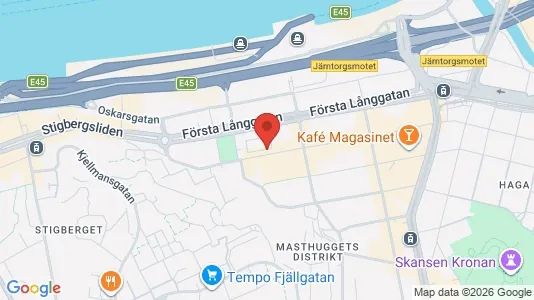 Apartments for rent i Gothenburg City Centre - kort over placeringen