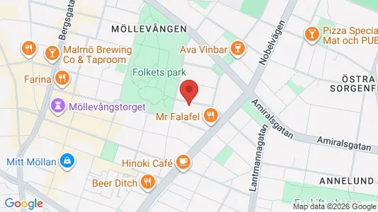 Apartments for rent i Malmö City - kort over placeringen