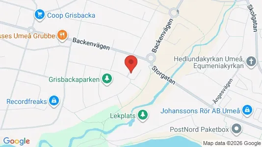 Apartments for rent i Umeå - kort over placeringen