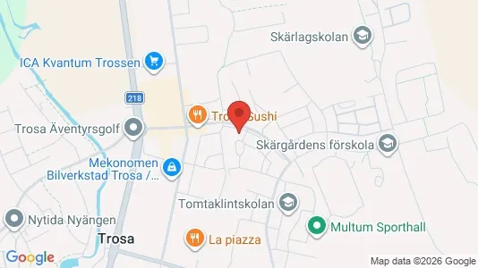 Apartments for rent i Trosa - kort over placeringen