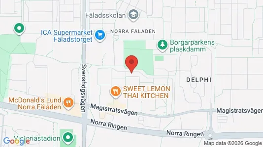 Apartments for rent i Lund - kort over placeringen