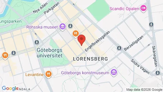 Apartments for rent i Gothenburg City Centre - kort over placeringen