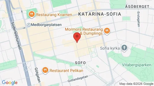 Apartments for rent i Södermalm - kort over placeringen