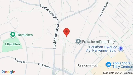 Apartments for rent i Täby - kort over placeringen