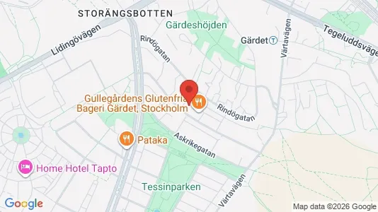 Apartments for rent i Gärdet/Djurgården - kort over placeringen