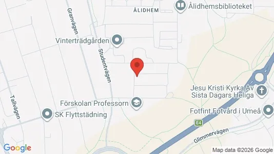 Apartments for rent i Umeå - kort over placeringen