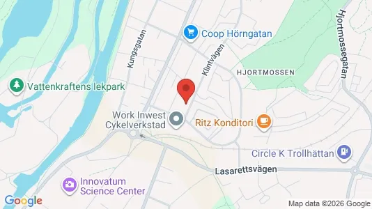 Apartments for rent i Trollhättan - kort over placeringen