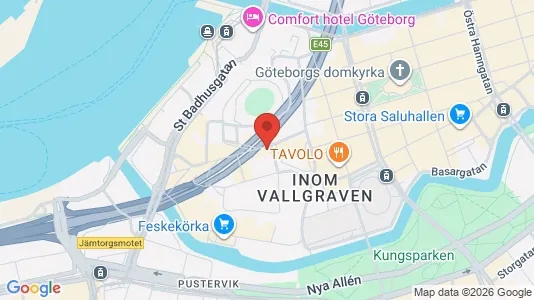 Apartments for rent i Gothenburg City Centre - kort over placeringen
