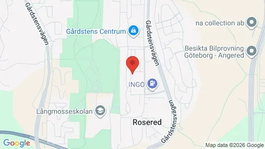 Apartments for rent i Angered - kort over placeringen