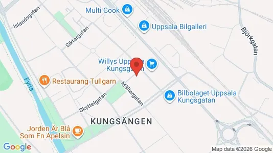 Apartments for rent i Uppsala - kort over placeringen
