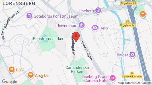 Apartments for rent i Johanneberg - kort over placeringen