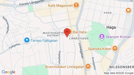 Apartments for rent i Gothenburg City Centre - kort over placeringen
