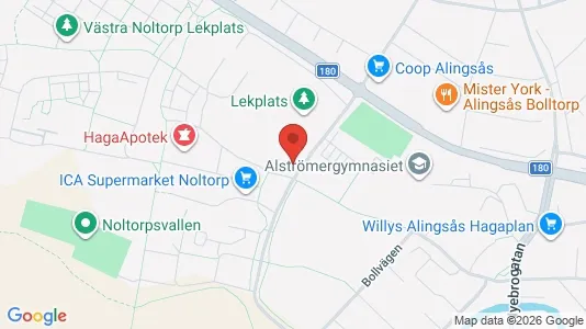 Apartments for rent i Alingsås - kort over placeringen