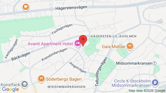 Apartments for rent i Stockholm South - kort over placeringen