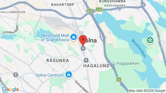 Apartments for rent i Solna - kort over placeringen
