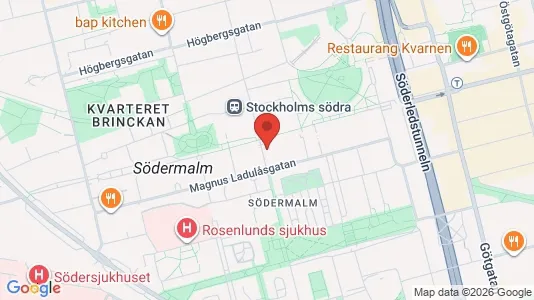 Apartments for rent i Södermalm - kort over placeringen