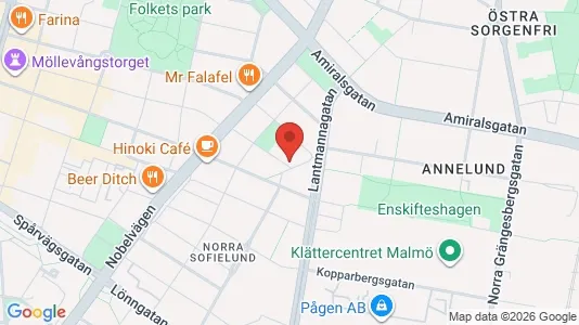 Apartments for rent i Malmö City - kort over placeringen
