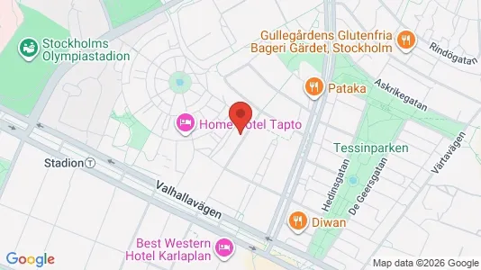 Apartments for rent i Gärdet/Djurgården - kort over placeringen