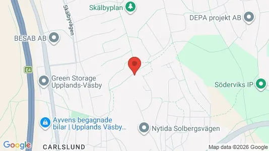 Apartments for rent i Upplands Väsby - kort over placeringen
