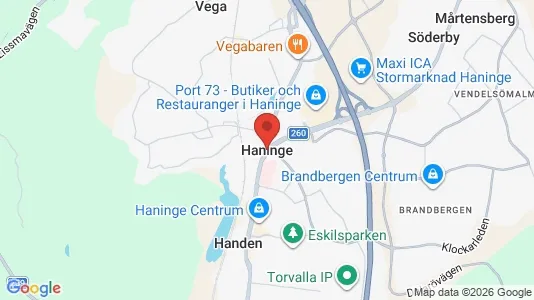 Apartments for rent i Haninge - kort over placeringen