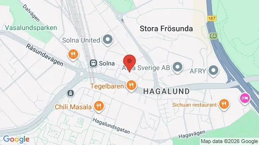 Apartments for rent i Solna - kort over placeringen