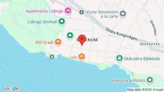 Apartments for rent i Lidingö - kort over placeringen