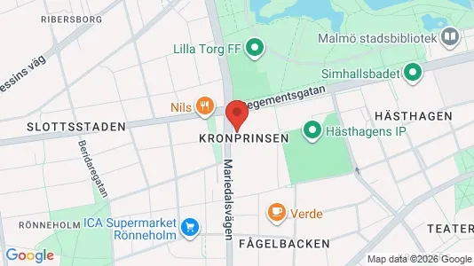 Apartments for rent i Malmö City - kort over placeringen