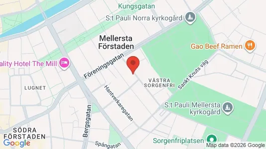 Apartments for rent i Malmö City - kort over placeringen