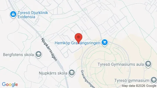 Apartments for rent i Tyresö - kort over placeringen