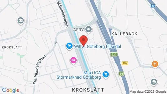 Apartments for rent i Johanneberg - kort over placeringen