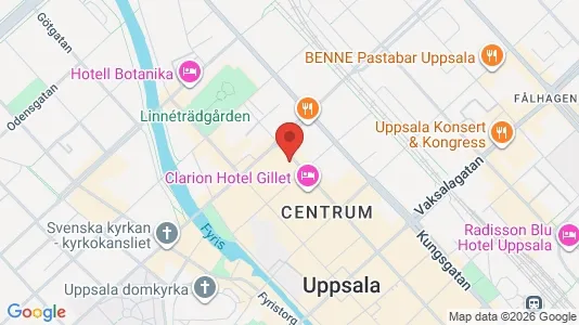 Apartments for rent i Uppsala - kort over placeringen