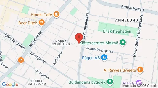 Apartments for rent i Sofielund - kort over placeringen
