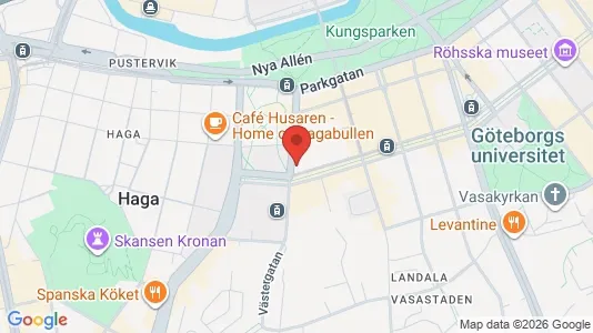 Apartments for rent i Gothenburg City Centre - kort over placeringen