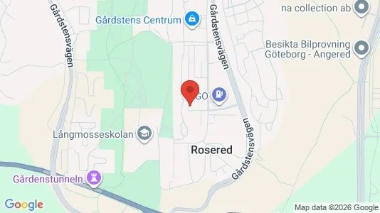 Apartments for rent i Angered - kort over placeringen
