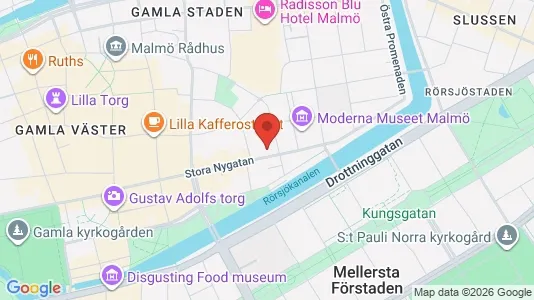 Apartments for rent i Malmö City - kort over placeringen