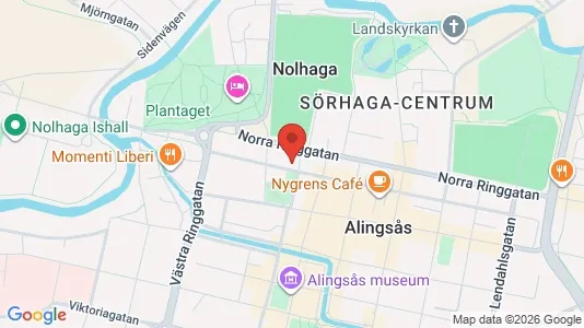 Apartments for rent i Alingsås - kort over placeringen
