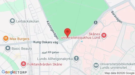 Apartments for rent i Lund - kort over placeringen