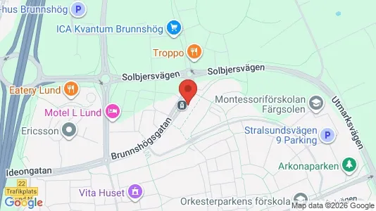 Apartments for rent i Lund - kort over placeringen