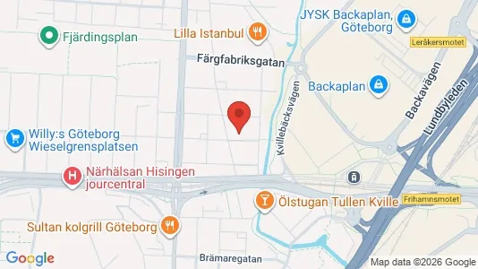Apartments for rent i Lundby - kort over placeringen
